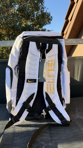 Zaino nike elite bianco - zaino, bianco/oro